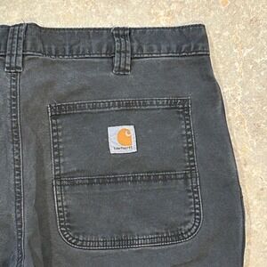 Carhartt Relaxed Straight Rigby Dungaree Mens 34x32 Charcoal Grey 102291-306
